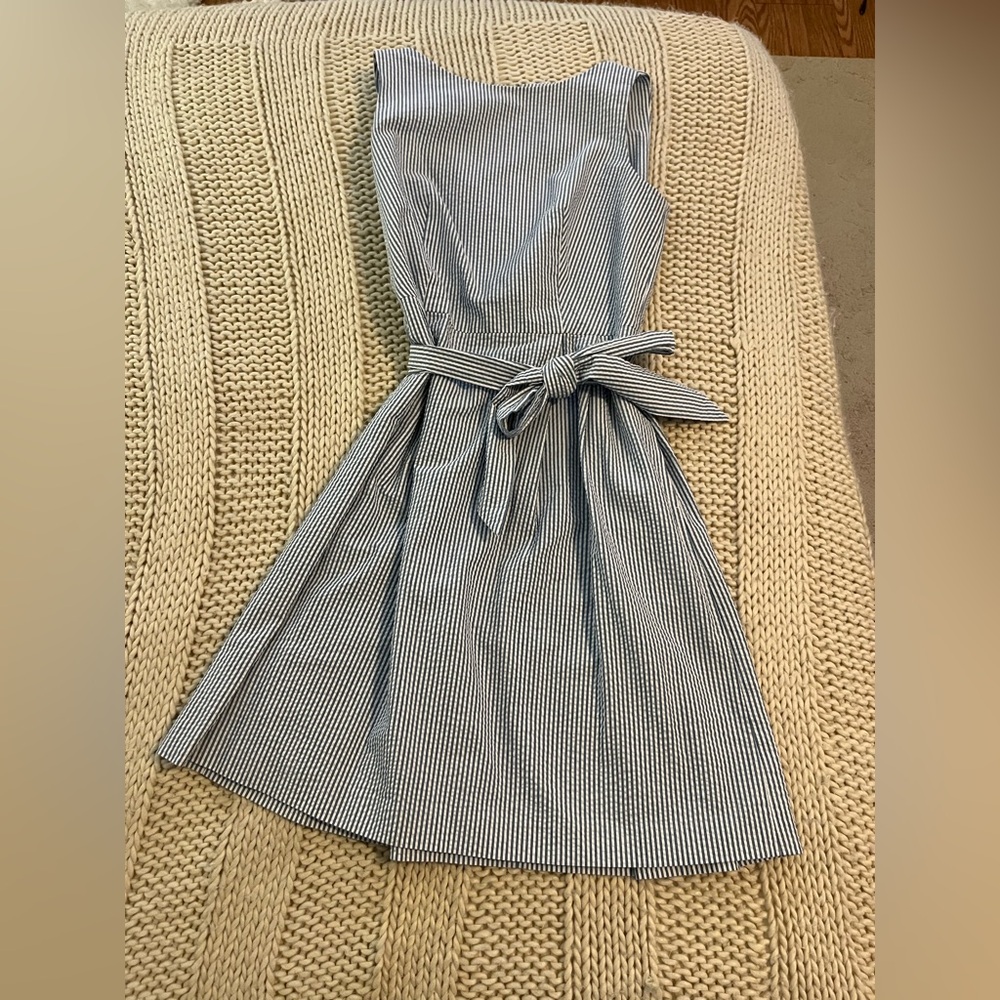 Anne Klein Striped Blue and White Women's Dress
